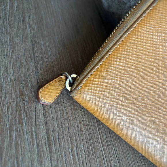 Prada Tan Saffiano Leather Wallet - Picture 3 of 16